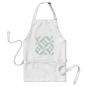 Coola Mint Geometric Deco Cube Mönster Förkläde