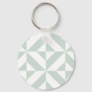 Coola Mint Geometric Deco Cube Mönster Nyckelring
