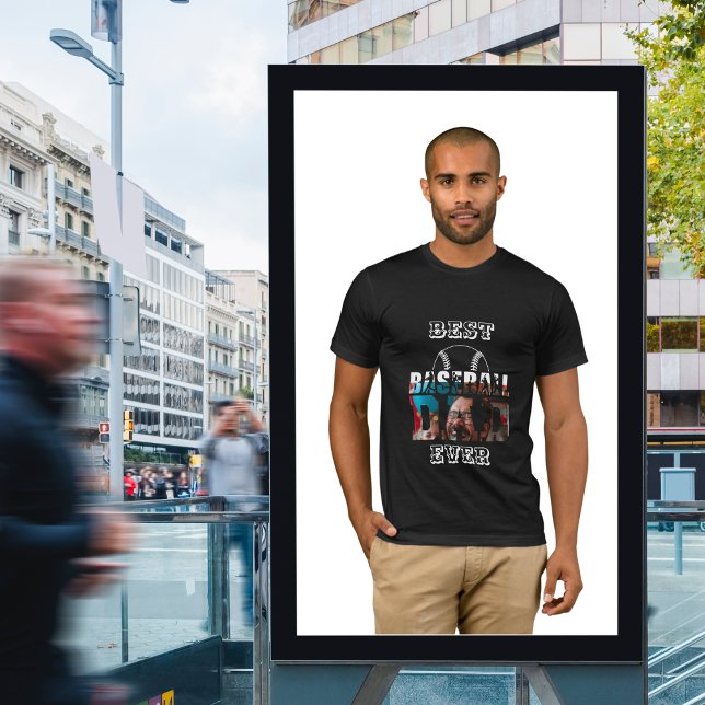 Coola Modem Black Photo Best Baseball Pappa någons T Shirt (Skapare uppladdad)