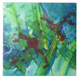 Coola Modern Abstrakt Acrylic Art Ceramic Tile Kakelplatta