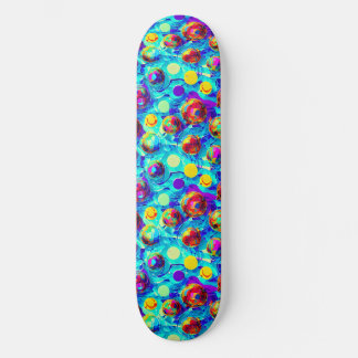 Coola modern abstrakt färgstark mini skateboard bräda 18,5 cm