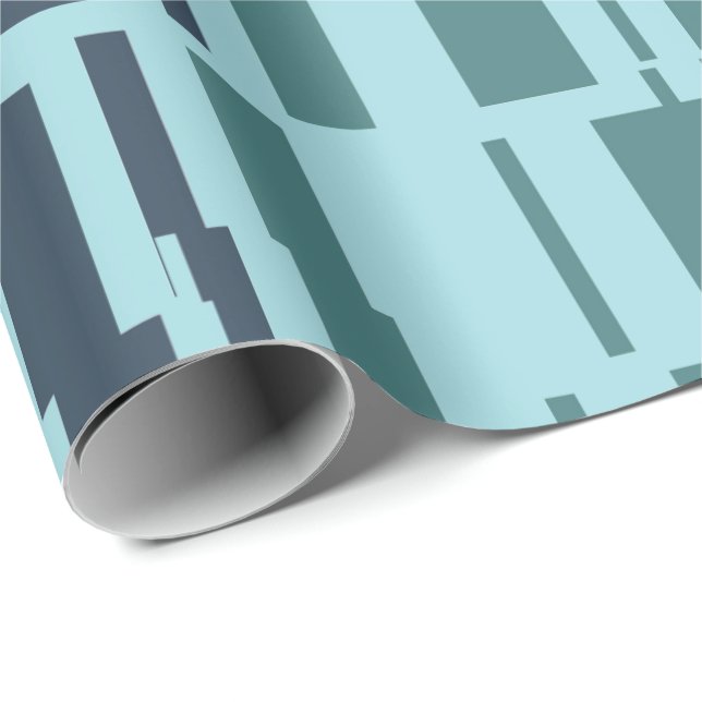 Coola Modern Abstrakt Mönster Presentpapper (Rullad Hörn)