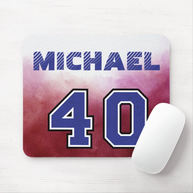 Coola modern Anpassningsbar idrottsspelare Red and Musmatta (Med mus)