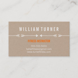 COOLA MODERN ARROW simpel skiss trendig eco kraft Visitkort