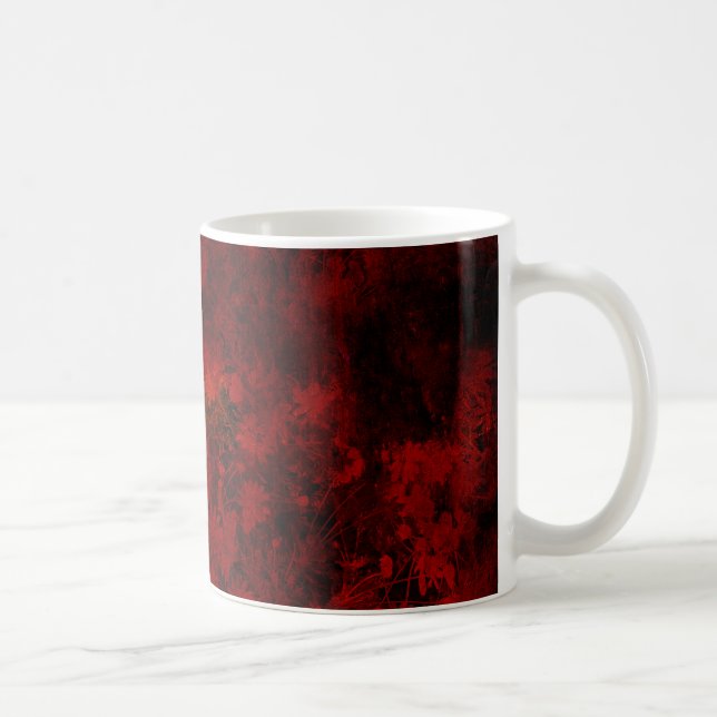 Coola, modern blommigt/blomma mönster kaffemugg (Höger)