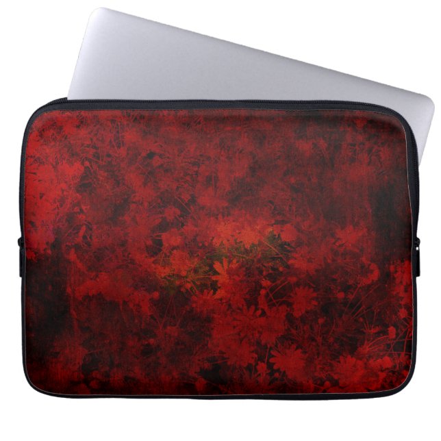 Coola, modern blommigt/blomma mönster laptop fodral (Framsidan)