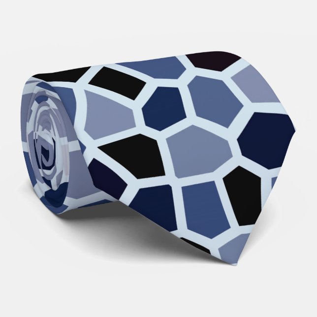 Coola Modern Blue Mosaic Mönster Slips (Rullad)