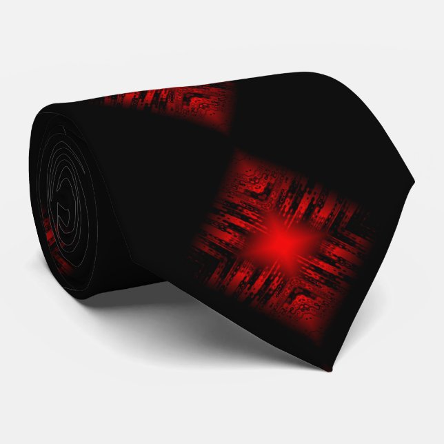 Coola Modern Digital Art Red and Black Slips (Rullad)