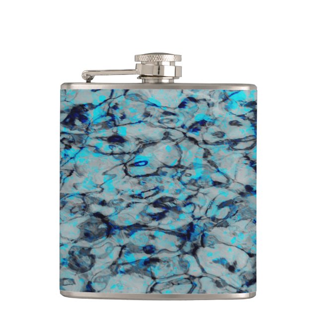 Coola, modern digital konst av blå vattenfärg fickplunta (Framsidan)