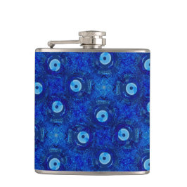 Coola, modern digital konst av den blå ondskefulla fickplunta