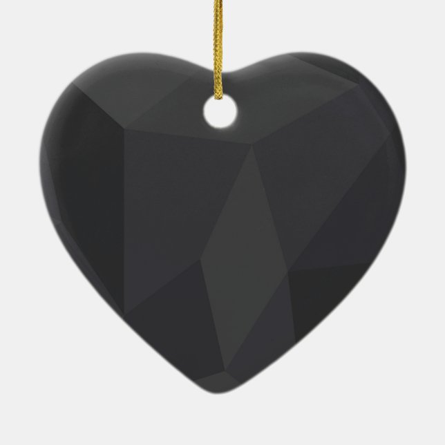 Coola, modern, elegant, trendig, trapezoidformer julgransprydnad keramik (Baksidan)