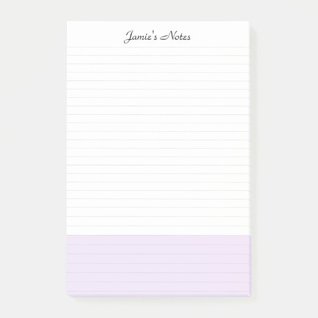 Coola Modern Enkel Rosa lutad Post-it Block (Framsida)