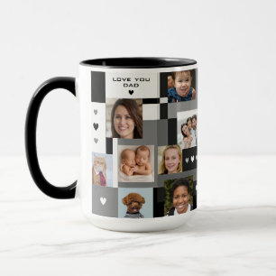 Coola Modern Family Gift Add 18 Photos Kärlek You Mugg