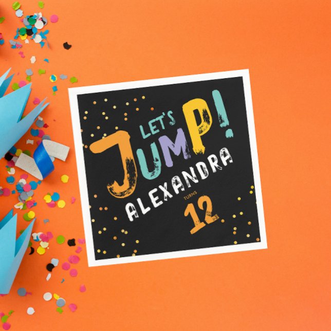 Coola Modern färgfull svart jump-penseltyp för fär Pappersservett (Skapare uppladdad)