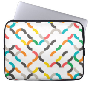 Coola, modern, färgstark, trendig, cirkelformad ge laptop fodral