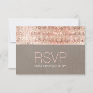Coola Modern Faux Ro Guld Sequins OSA Kort