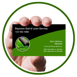 Coola Modern Gräsmatta och sod-Affärskort Visitkort