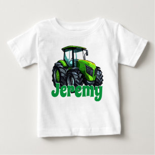 Coola Modern Grönt Tractor T Shirt