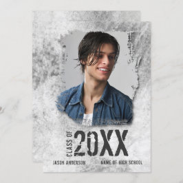 Coola Modern Grunge Dubbla Sided Photo Student Meddelande