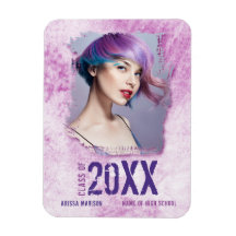 Coola Modern Grunge Photo Rosa Lila Studenten