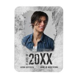 Coola Modern Grunge Photo Student annons Magnet