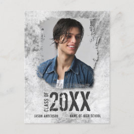 Coola Modern Grunge Photo Student annons Vykort