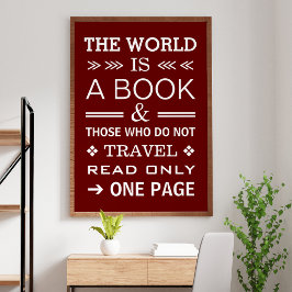 Coola Modern inspirationstypografi resefunktion Poster