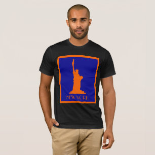 Coola Modern New York i Orange och blått T Shirt