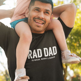 Coola Modern RAD PAPPA Anpassningsbar Kid Namn T Shirt