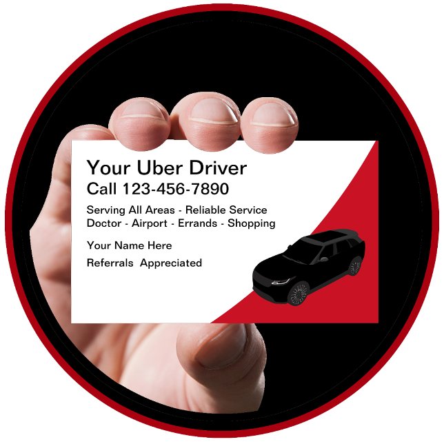 Coola Modern Ride Hailing Affärskort Visitkort (Skapare uppladdad)