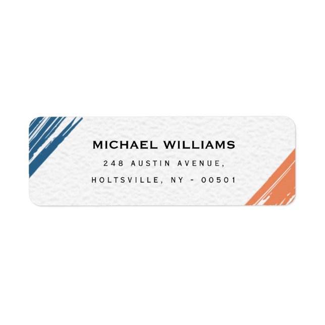 Coola Modern ritarpensel  Returadress Etikett (Framsidan)