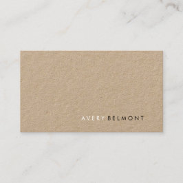 Coola Modern Simple Kraft Minimalist Visitkort