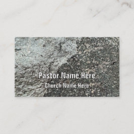 Coola Modern Sten Granite Christian Church Pastor Visitkort