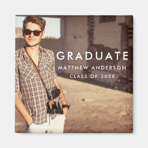 Coola Modern Studenten annonsfoto Magnet