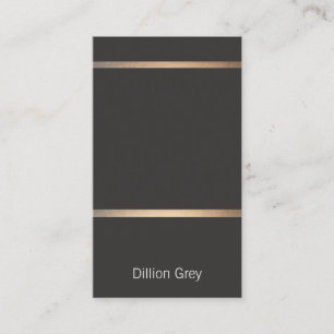 Coola Modern svart och Guld minimalistisk Visitkort