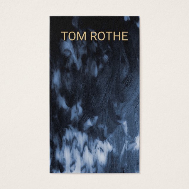 Coola Modern Svartvit, färgad Abstrakt Visitkort (Framsidan)