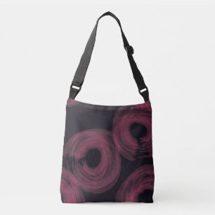Coola, modern trendig vattenfärgspenselbild axelväska