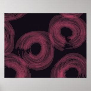 Coola, modern trendig vattenfärgspenselbild poster