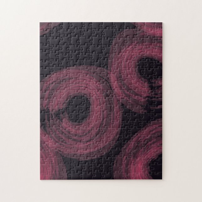 Coola, modern trendig vattenfärgspenselbild pussel (Vertikal)