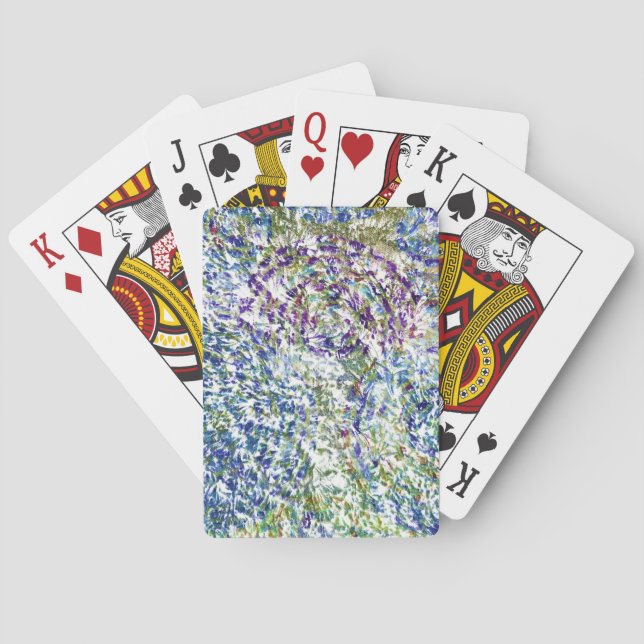 Coola, modern, trendigets färgstarka abstrakt, bak casinokort (Baksidan)