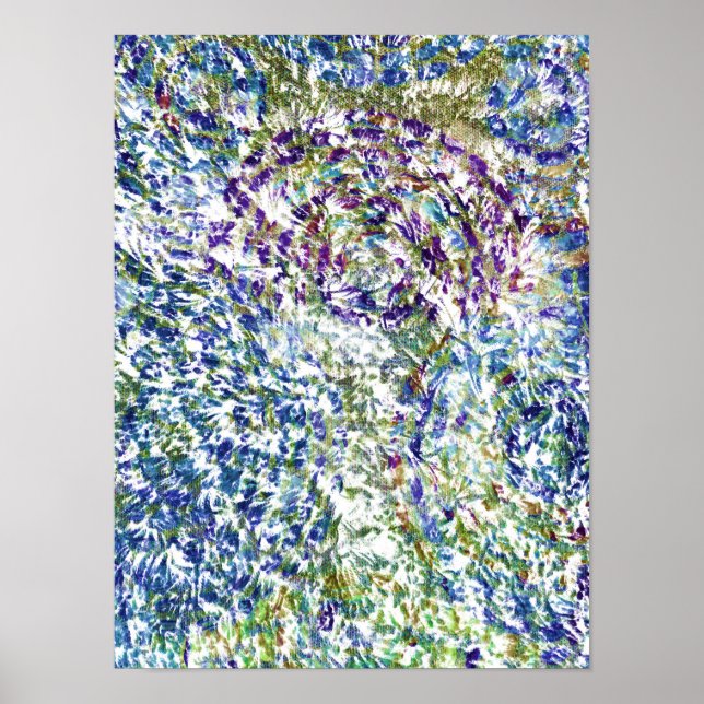 Coola, modern, trendigets färgstarka abstrakt, bak poster (Framsidan)