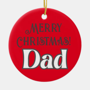 Coola Modern Typografi God jul Pappa Julgransprydnad Keramik