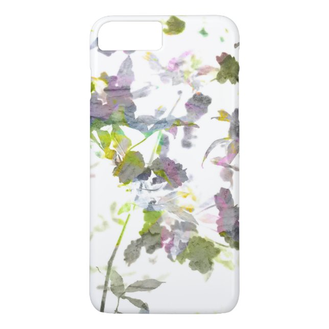 Coola modern unik Abstrakt Romantiska blommor art Case-Mate iPhone Skal (Baksida)