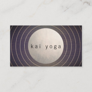 Coola Modern Zen Circle Yoga och Meditation Lärare Visitkort