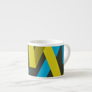 Coola, moderna, geometriska trendig espressomugg