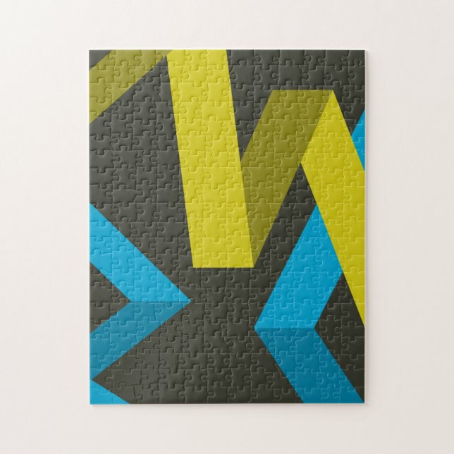 Coola, moderna, geometriska trendig pussel (Vertikal)