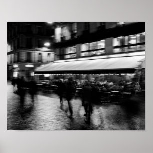 Coola, modernt, stads-suddgummi Paris Poster