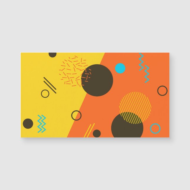 Coola, modernt, trendig, Memphis-illustration i st (Framsida)