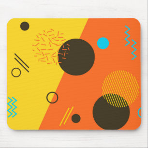 Coola, modernt, trendig, Memphis-illustration i st Musmatta