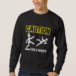 Coola Molon Labe Spartacus Fighter Motivation Sayi Lång Ärmad Tröja
